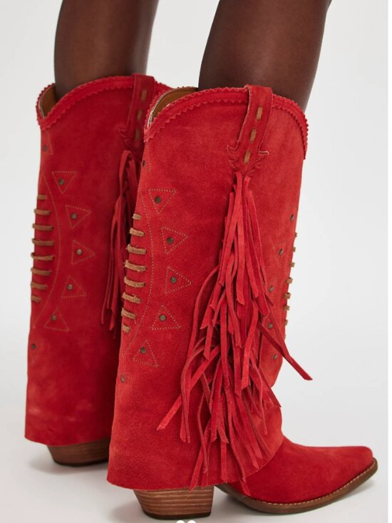 DINGO Shoes - DINGO Suede Spirit Trail Fringe Boots 10T5269 NEW in box Made In Mexico